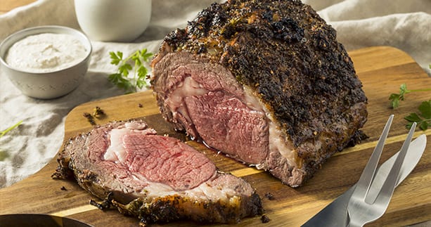 HERB CRUSTED REVERSE SEARED PRIME RIB