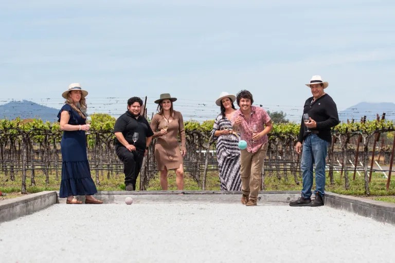 Bocce and Bordeaux in the Vineyard